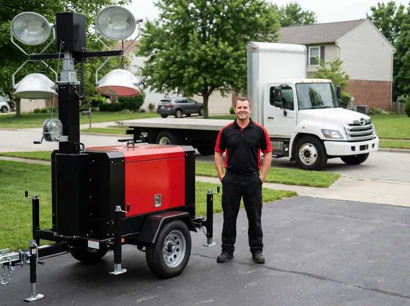 Towable Generator and Site Light Tower Rentals in Columbus, OH